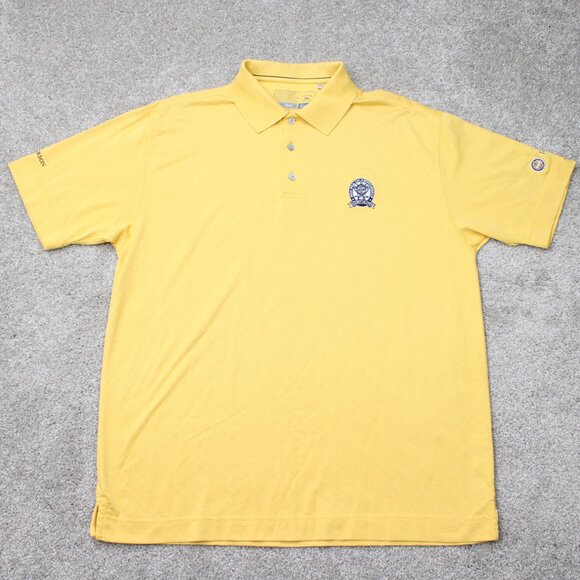 Cutter & Buck Other - Cutter & Buck Polo Shirt Mens Large Yellow CB DryTec Luxe S/S PGA Championship